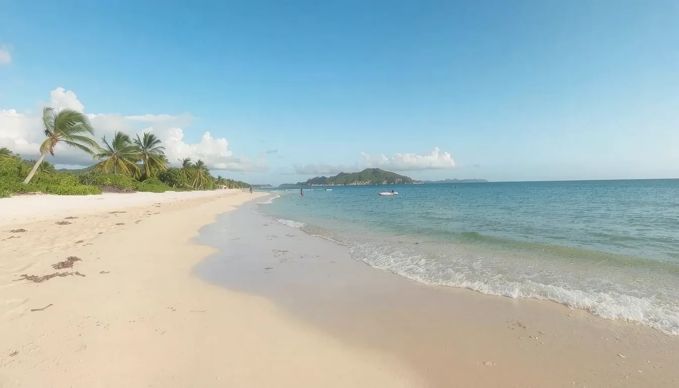 guadeloupe plage des raisins clairs